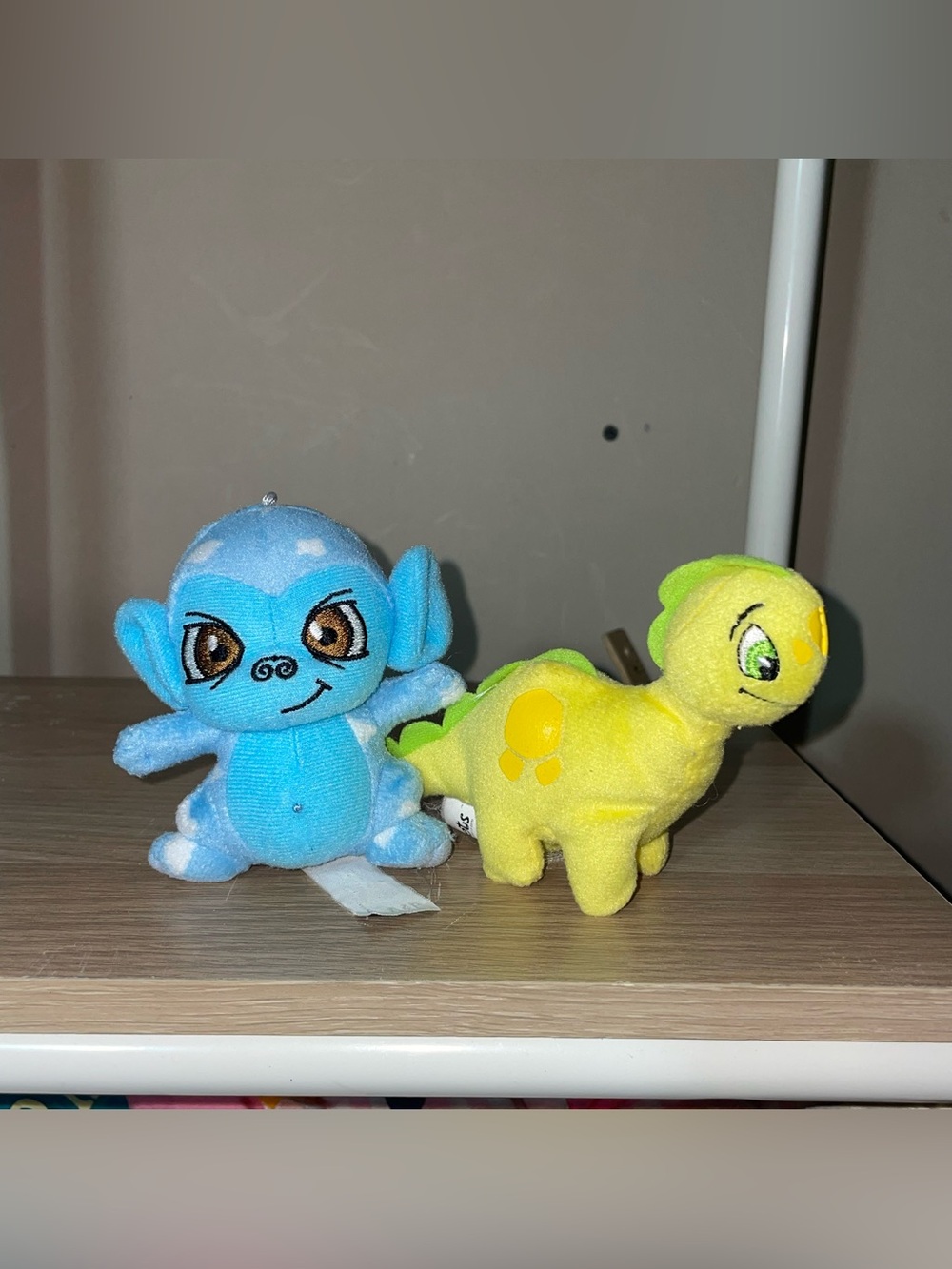 Neopets Blue Cloud Mynci Monkey/chompy McDonalds Mini 2005 Promo Plush No Clip